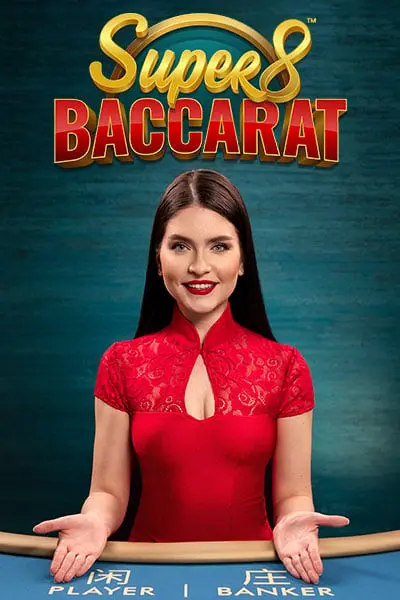 Posido élő baccarat játék: Super 8 Baccarat